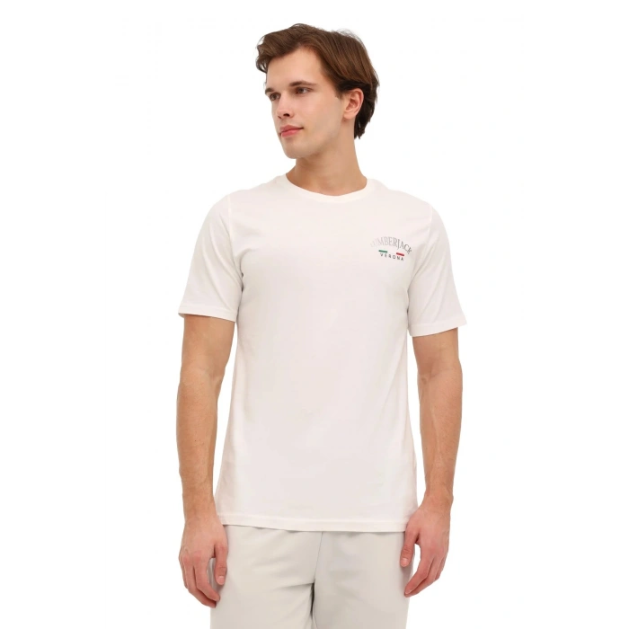 Lumberjack Ezio 11itl1088 0 Yaka Erkek Tshirt - Beyaz