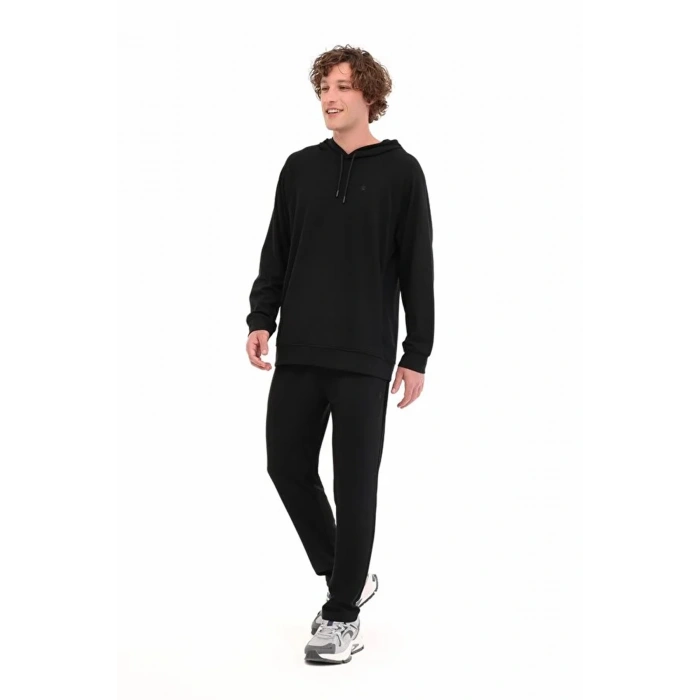 Lumberjack Fupra 17fc-01 Kapsonlu Erkek Sweat - Siyah