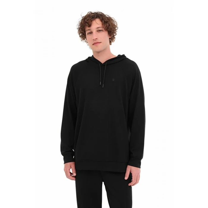 Lumberjack Fupra 17fc-01 Kapsonlu Erkek Sweat - Siyah