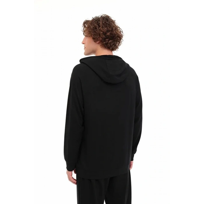 Lumberjack Fupra 17fc-01 Kapsonlu Erkek Sweat - Siyah