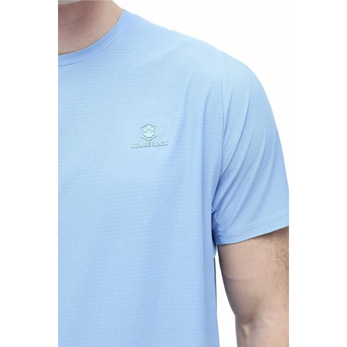 Lumberjack James 11-prf-411 0 Yaka Erkek Tshirt - Mavi