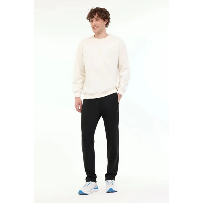 Lumberjack Mb-sn75 C Neck 0 Yaka Erkek Sweat - Ekru