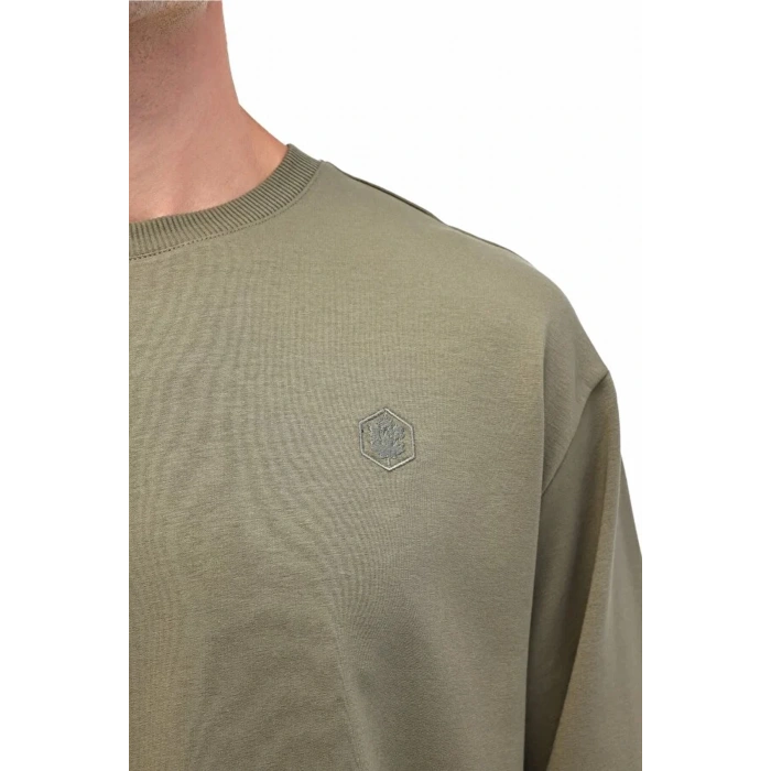 Lumberjack Mb-sn75 C Neck 0 Yaka Erkek Sweat - Haki