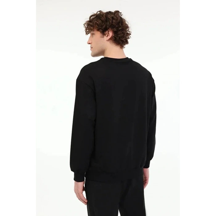 Lumberjack Mb-sn75 C Neck 0 Yaka Erkek Sweat - Siyah