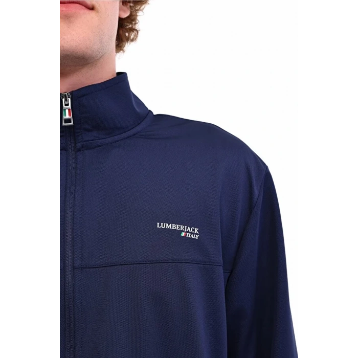 Lumberjack Ml Fall 18itl705 Fermuarli Erkek Sweat - Lacivert