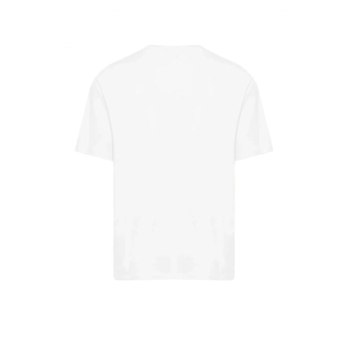 Lumberjack Oasis 11nat015 0 Yaka Erkek Tshirt - Ekru
