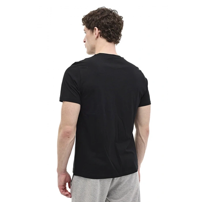 Lumberjack Okina 11id1-104 0 Yaka Erkek Tshirt - Siyah