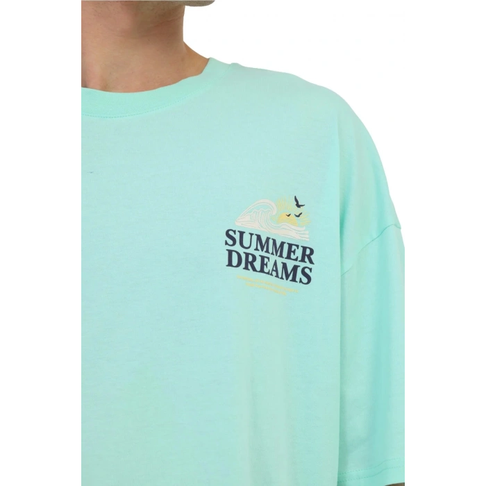 Lumberjack Pineo 11ihl-2040 Yaka Erkek Tshirt - Mint