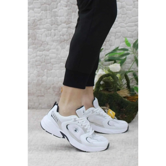 Lumberjack Pol Erkek Ayakkabi - Beyaz Koyu Gri