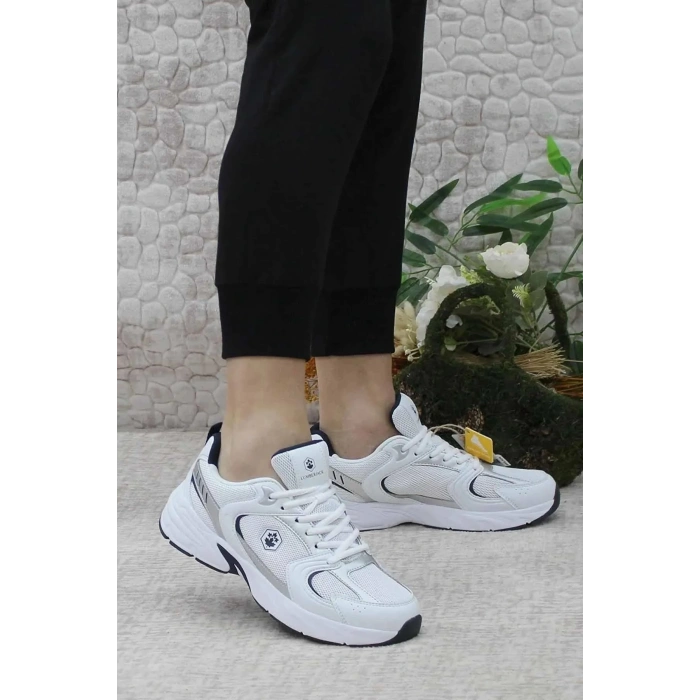 Lumberjack Pol Erkek Ayakkabi - Beyaz Koyu Gri