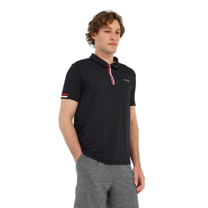 Lumberjack Renato 12itl1016 Yakali Erkek Tshirt - Siyah