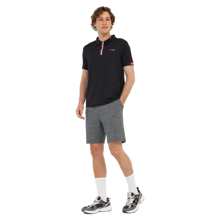 Lumberjack Renato 12itl1016 Yakali Erkek Tshirt - Siyah