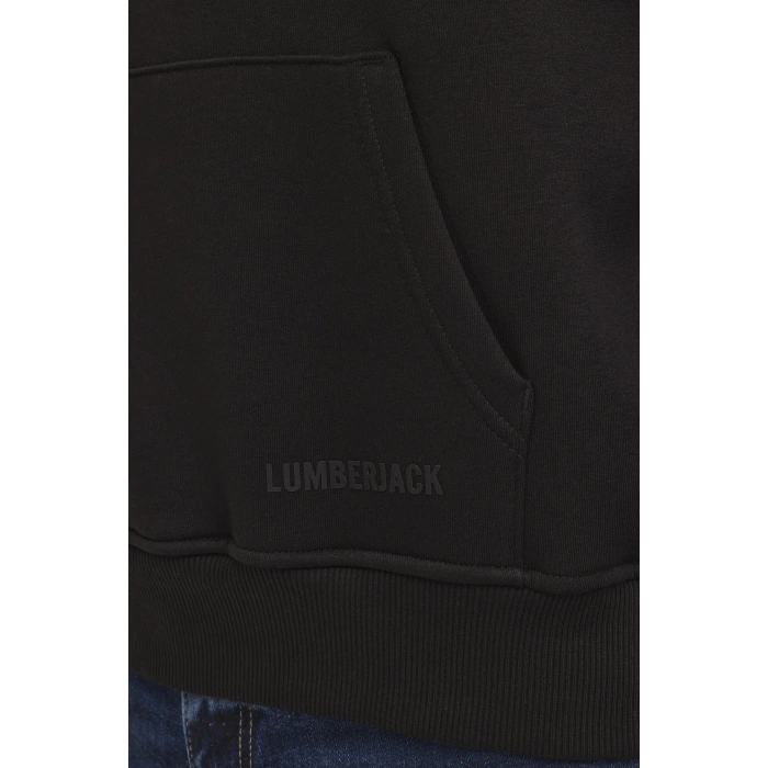 Lumberjack Ros 17hs109 Kapsonlu Erkek Sweat - Siyah