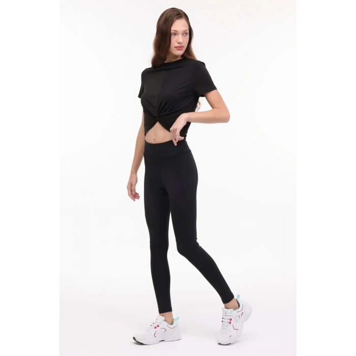 Lumberjack Rosa 26lyg12 Kadın Tayt - Siyah