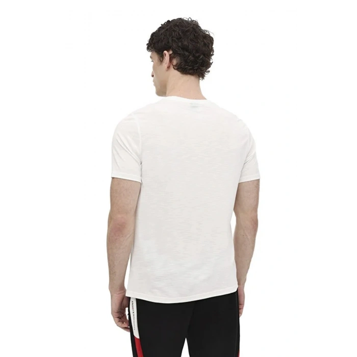 Lumberjack Slate 11itl1209 0 Yaka Erkek Tshirt - Ekru