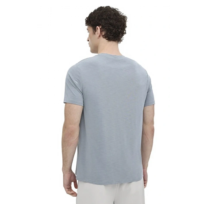 Lumberjack Slate 11itl1209 0 Yaka Erkek Tshirt - Mavi