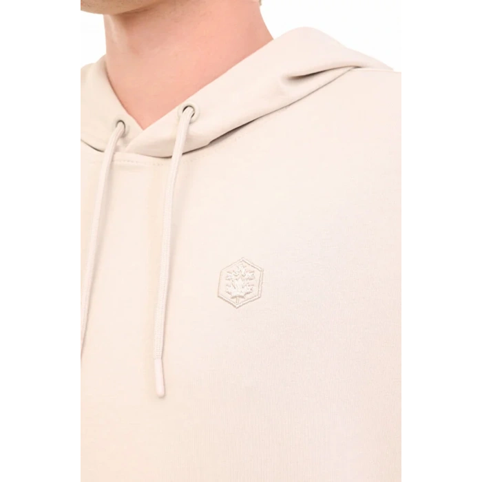 Lumberjack Sn73 Hoodie Kapsonlu Erkek Sweat - Bej