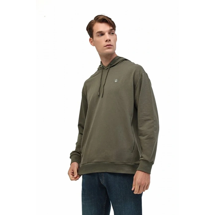 Lumberjack Sn73 Hoodie Kapsonlu Erkek Sweat - Haki