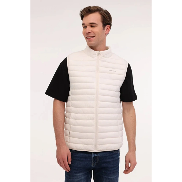 Lumberjack Star Vest Erkek Yelek - Ekru