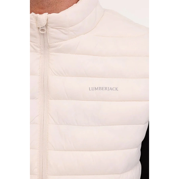 Lumberjack Star Vest Erkek Yelek - Ekru