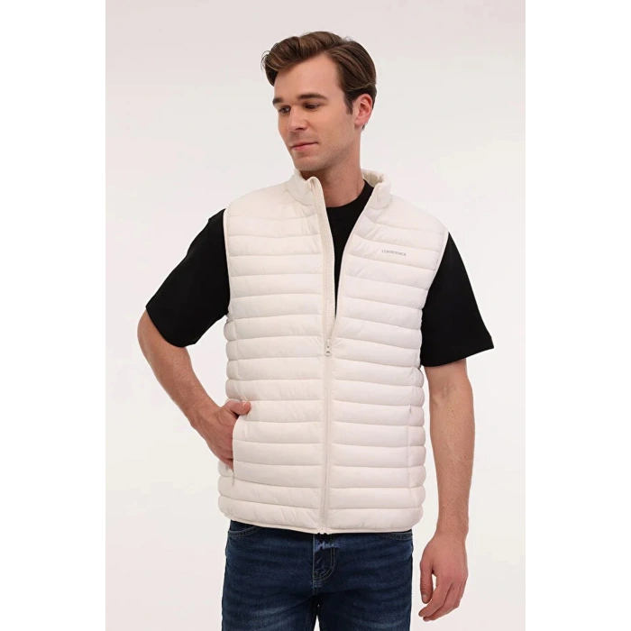 Lumberjack Star Vest Erkek Yelek - Ekru