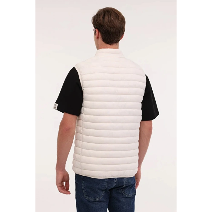 Lumberjack Star Vest Erkek Yelek - Ekru