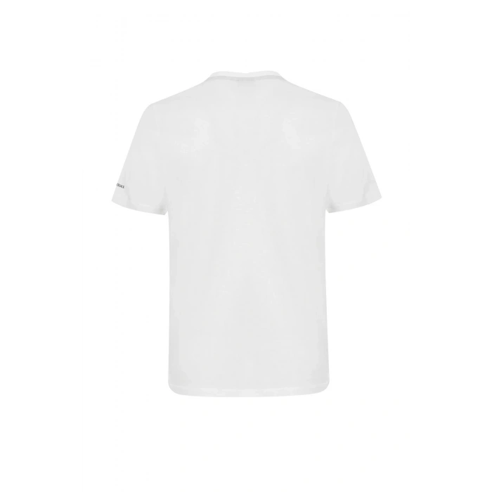Lumberjack Willy 11ds1004 0 Yaka Erkek Tshirt - Ekru