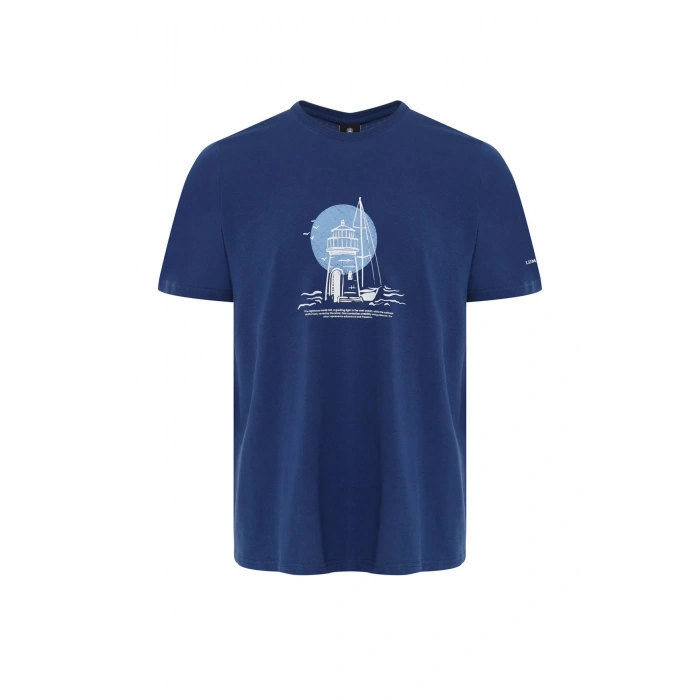 Lumberjack Willy 11ds1004 0 Yaka Erkek Tshirt - Lacivert