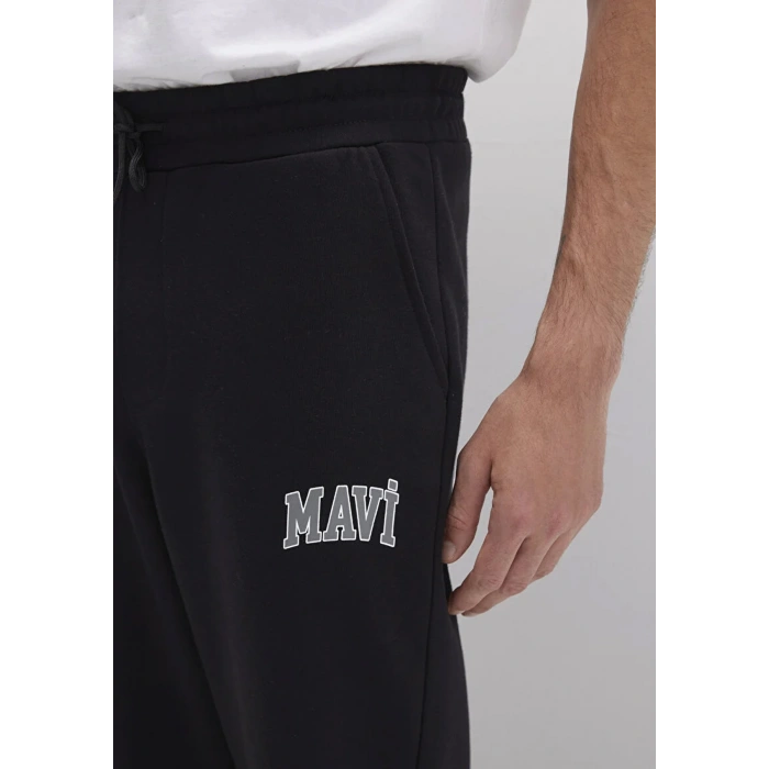 Mavi 0010207 Yazili Erkek Esofman Alti - Siyah