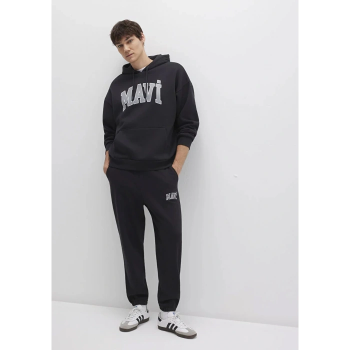 Mavi 0010207 Yazili Erkek Esofman Alti - Siyah