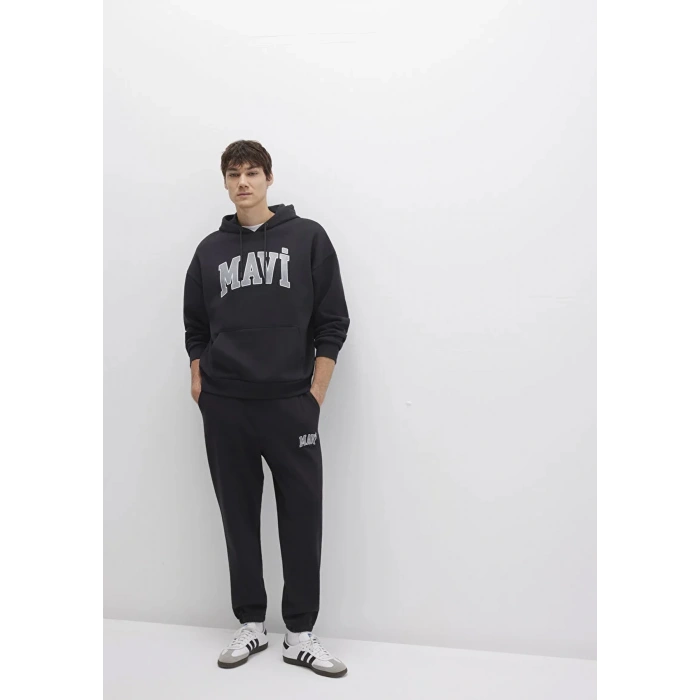 Mavi 0010207 Yazili Erkek Esofman Alti - Siyah