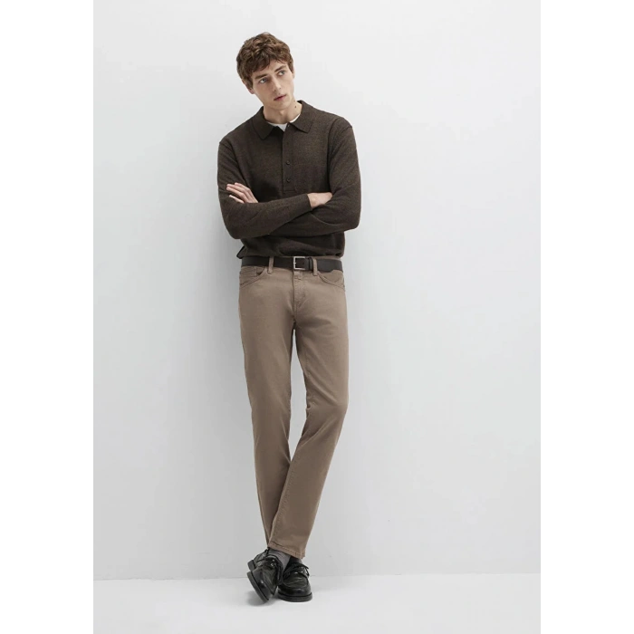 Mavi 0035189452 Marcus 5 Cep Erkek Pantolon - Toprak