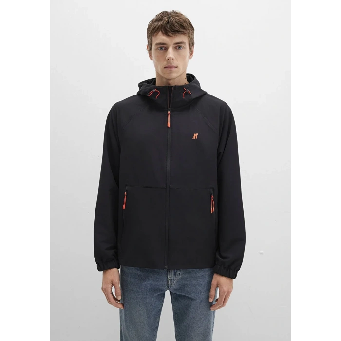 Mavi 0110610 Erkek Kapsonlu Fermuarli Ceket - Siyah