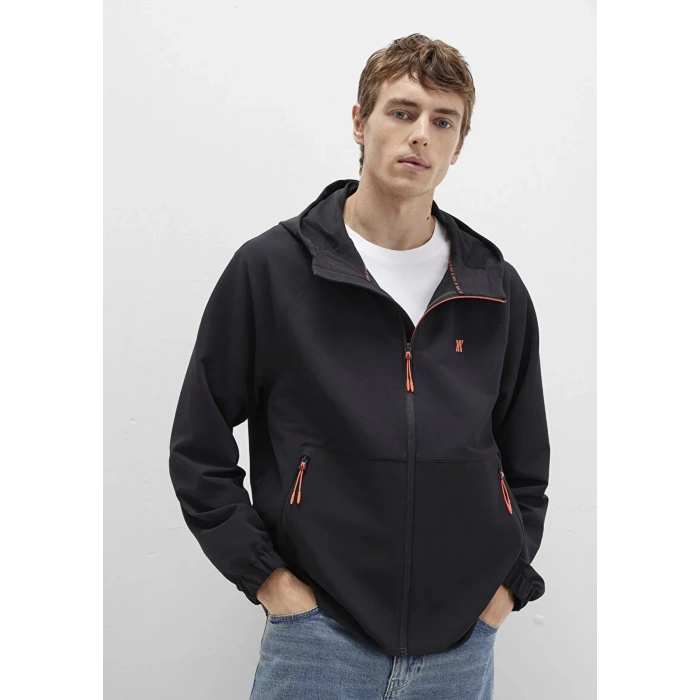 Mavi 0110610 Erkek Kapsonlu Fermuarli Ceket - Siyah