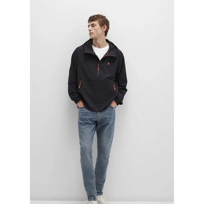 Mavi 0110610 Erkek Kapsonlu Fermuarli Ceket - Siyah