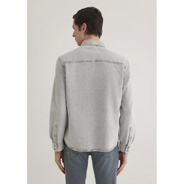 Mavi 0210496 Roy Erkek Kot Gomlek - Gri