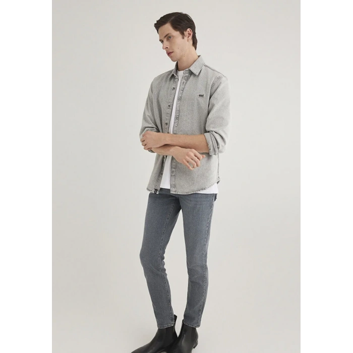Mavi 0210496 Roy Erkek Kot Gomlek - Gri