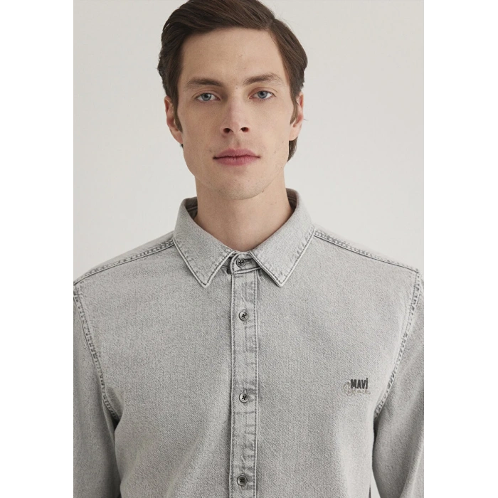 Mavi 0210496 Roy Erkek Kot Gomlek - Gri