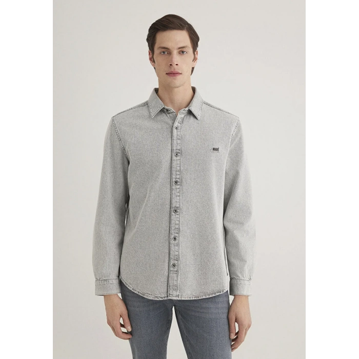 Mavi 0210496 Roy Erkek Kot Gomlek - Gri