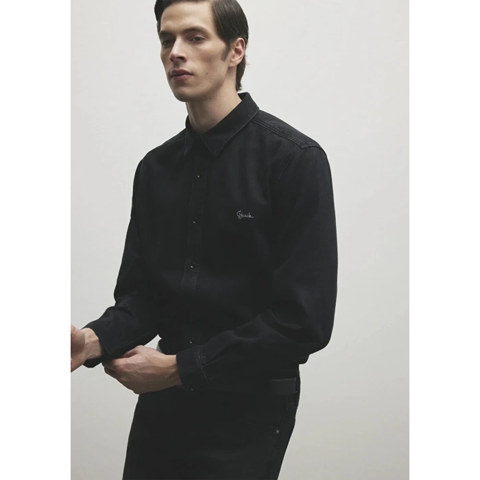 Mavi 0210496 Roy Erkek Kot Gomlek - Siyah