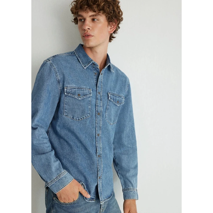 Mavi 0210909 Erkek Kot Gomlek - Lacivert