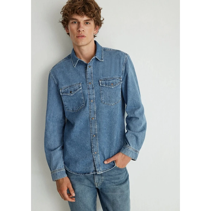 Mavi 0210909 Erkek Kot Gomlek - Lacivert