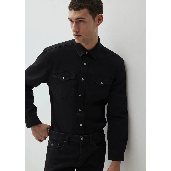 Mavi 0210909 Erkek Kot Gomlek - Siyah