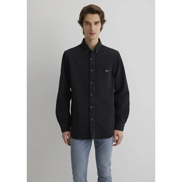 Mavi 0211065 Jayden Erkek Kot Gomlek - Antrasit