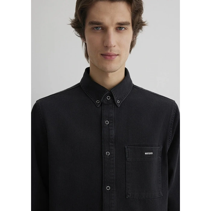 Mavi 0211065 Jayden Erkek Kot Gomlek - Antrasit