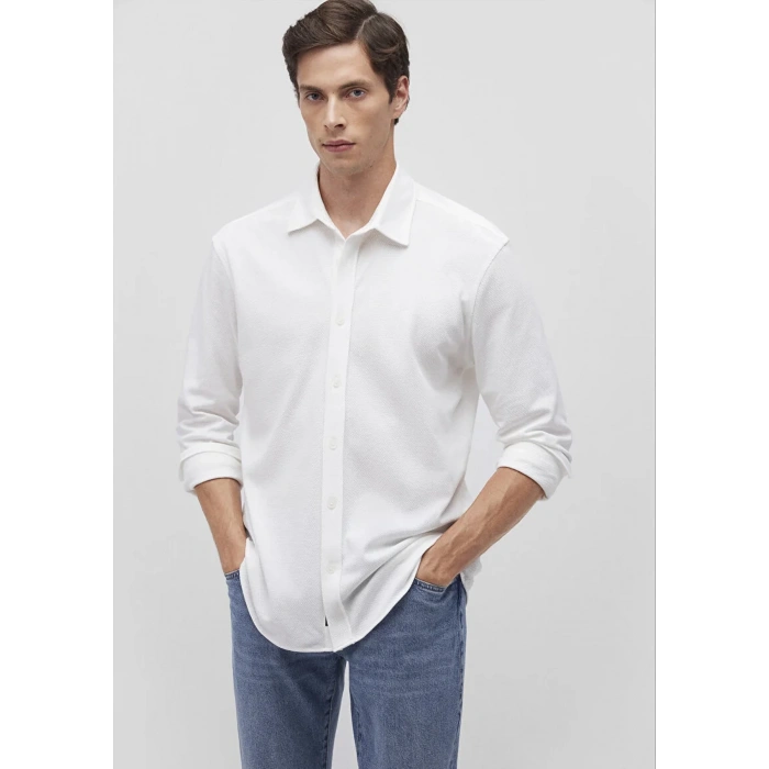 Mavi 0211107 Erkek Gomlek - Ekru