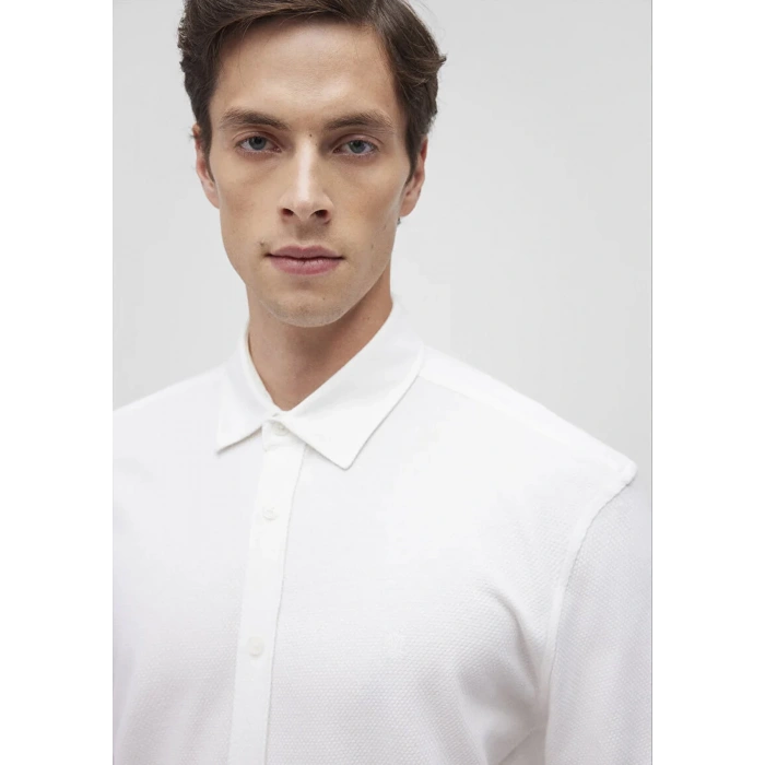 Mavi 0211107 Erkek Gomlek - Ekru