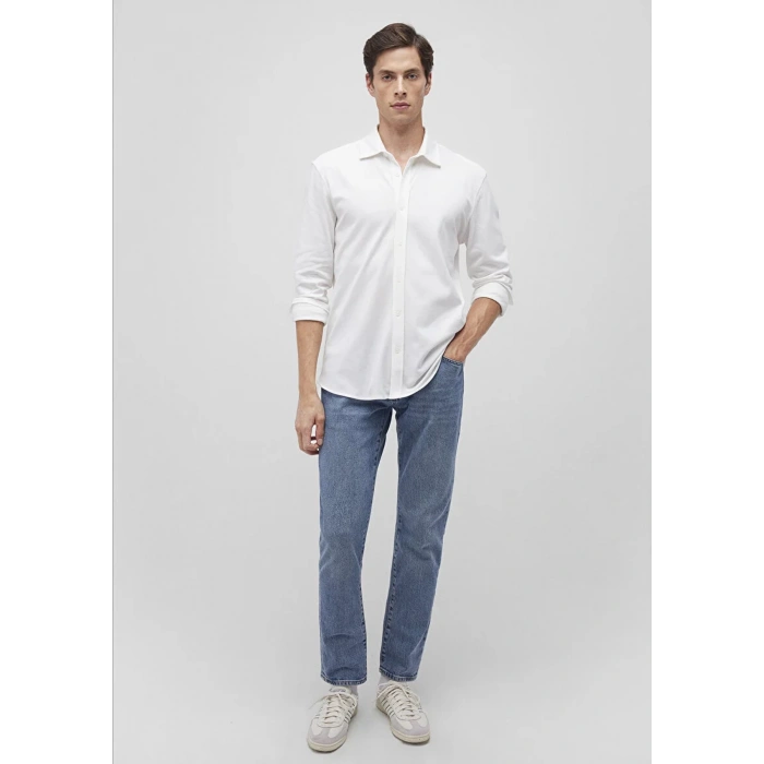 Mavi 0211107 Erkek Gomlek - Ekru