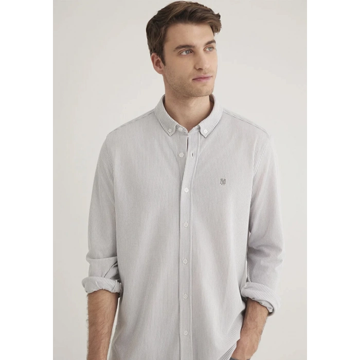 Mavi 0211402 Erkek Gomlek - Gri Cizgili