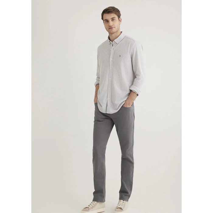 Mavi 0211402 Erkek Gomlek - Gri Cizgili